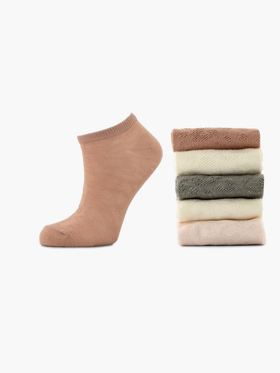 Roze sokken 27-35 5 pak