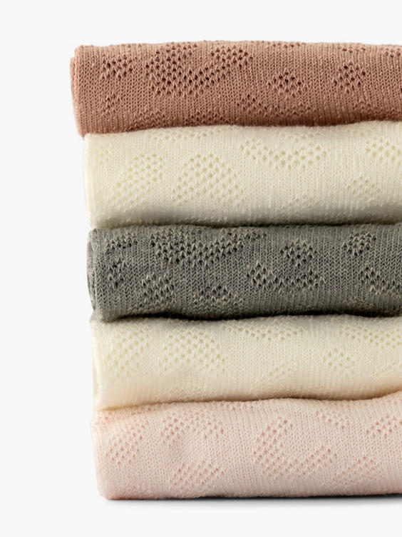 Roze sokken 27-35 5 pak