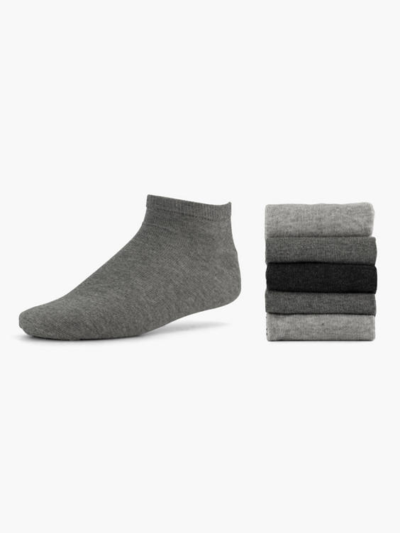 Grijze sokken 40-46 5 pak