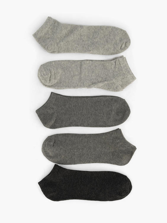 Grijze sokken 40-46 5 pak