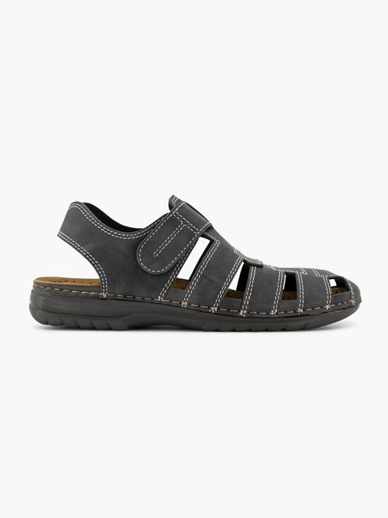 Zwarte comfort sandaal
