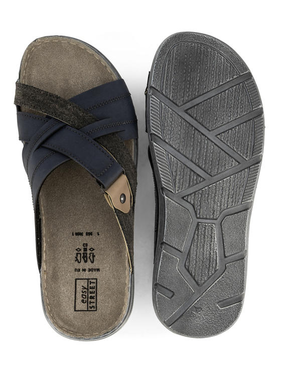 Blauwe comfort slipper 