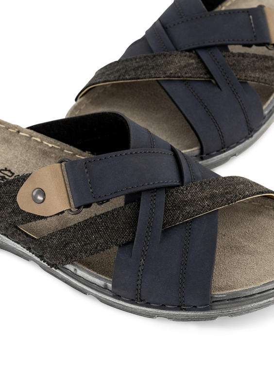 Blauwe comfort slipper 