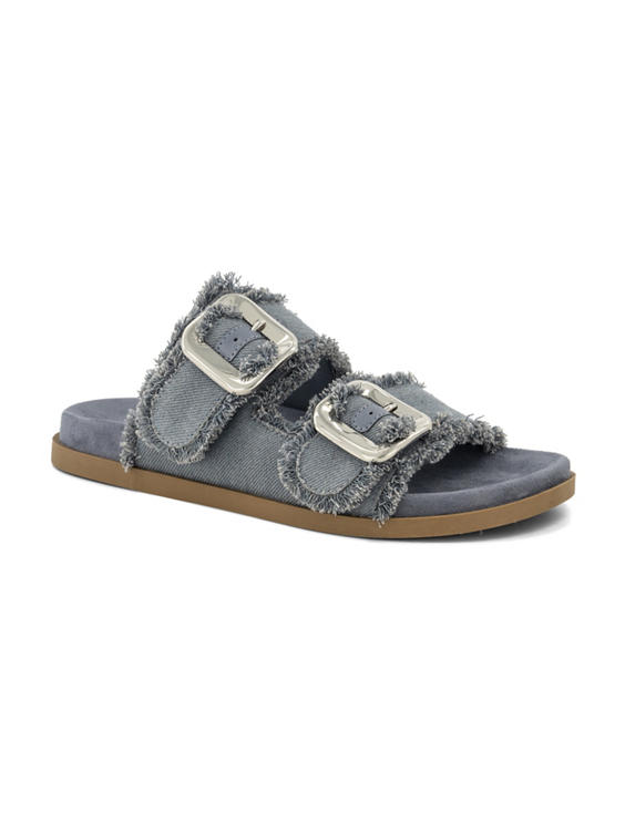 Blauwe slipper