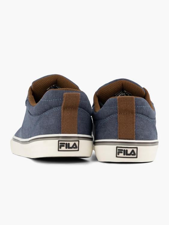 Blauwe canvas sneaker 