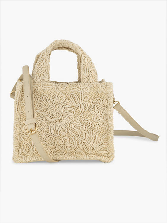 Beige handtas