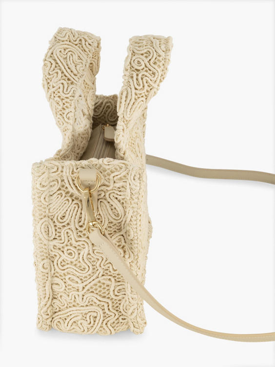 Beige handtas