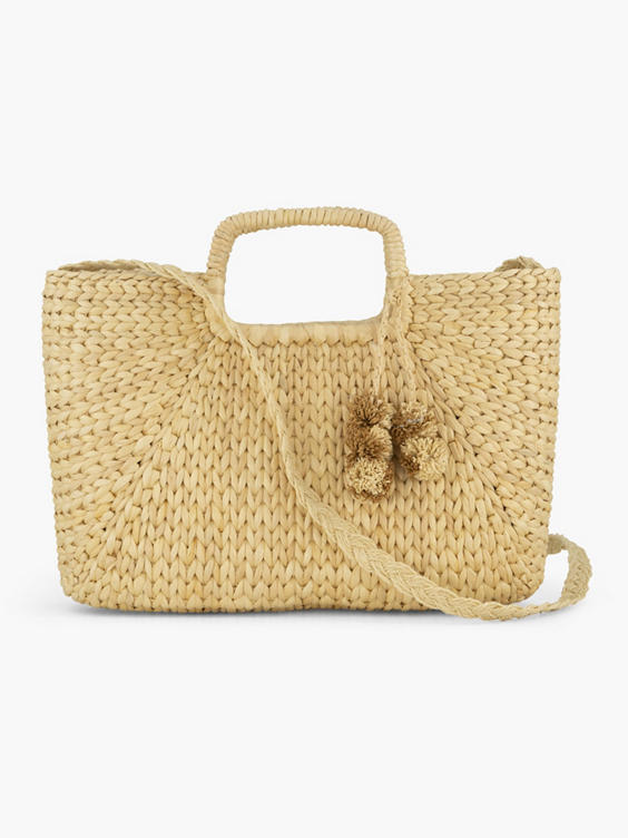Beige strandtas