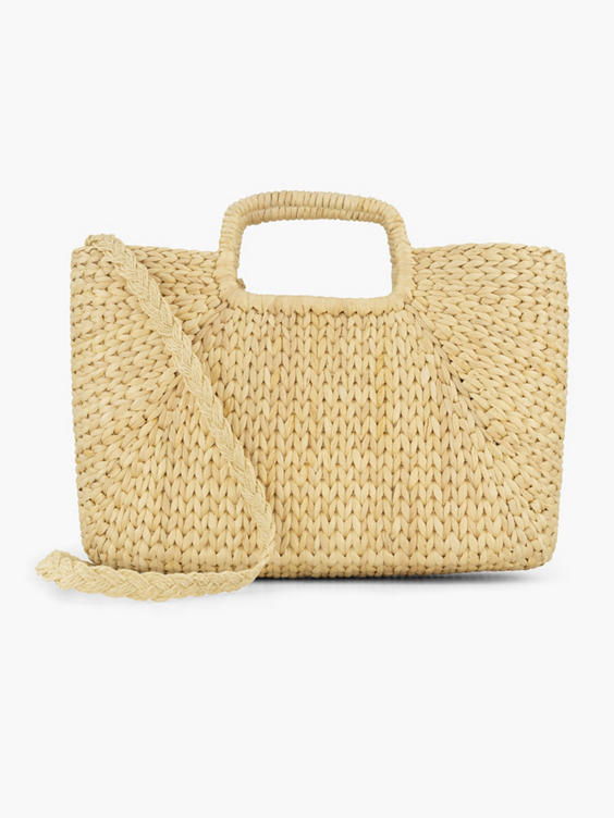 Beige strandtas