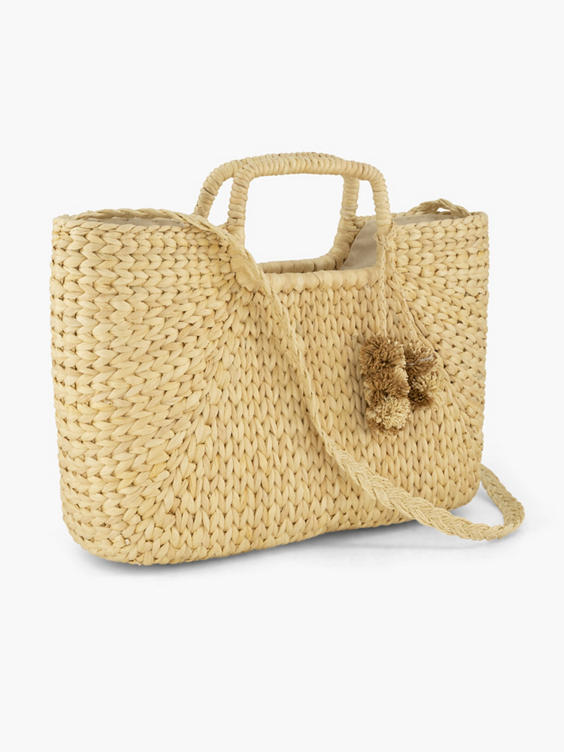 Beige strandtas