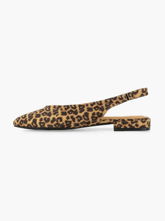 Panterprint slingback