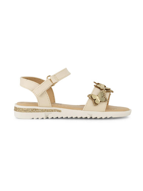 Beige sandaal steentjes