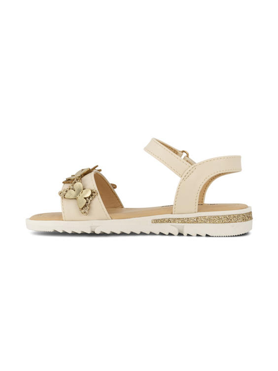 Beige sandaal steentjes