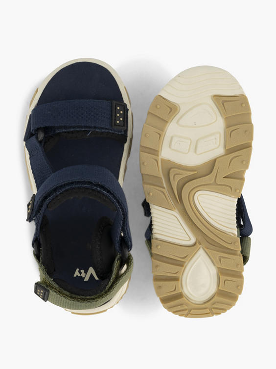 Blauwe sandaal velcro