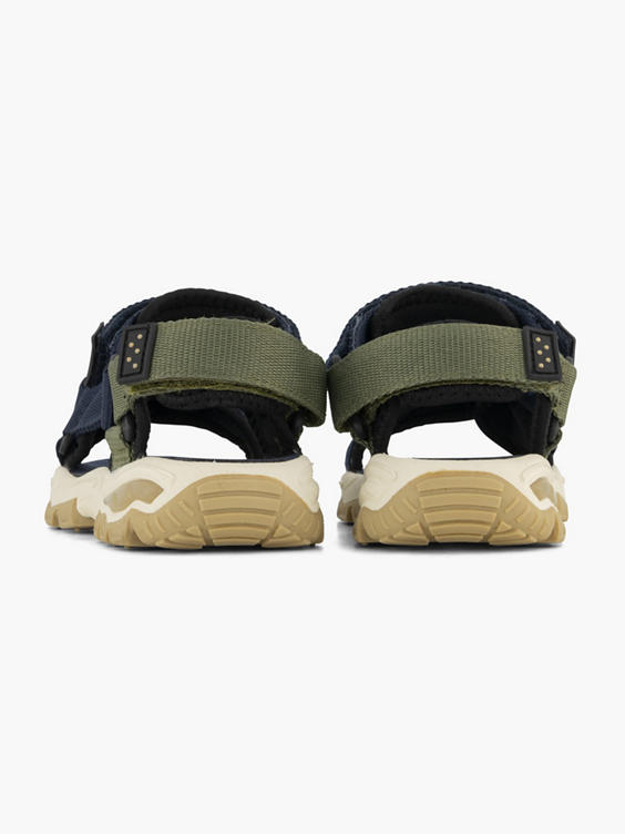 Blauwe sandaal velcro