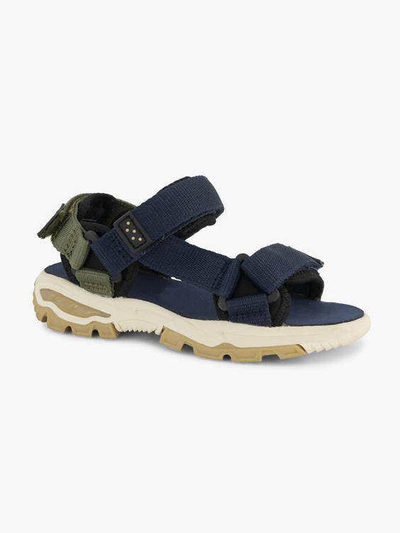 Blauwe sandaal velcro