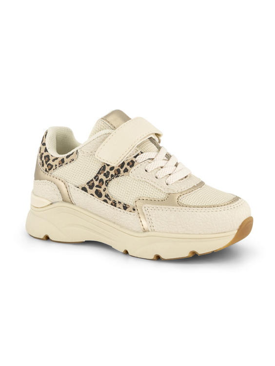 Beige sneaker klittenband