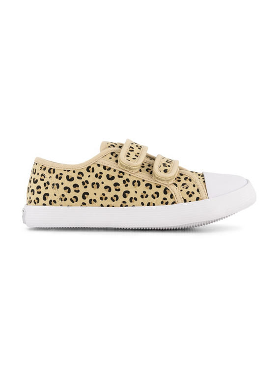 Panterprint canvas sneaker klittenband 