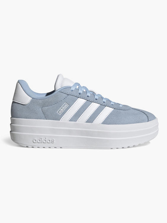 Lichtblauwe leren sneaker VL COURT BOLD J