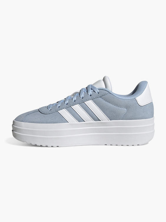 Lichtblauwe leren sneaker VL COURT BOLD J