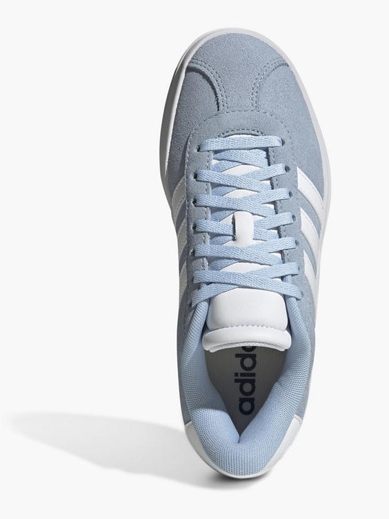 Lichtblauwe leren sneaker VL COURT BOLD J