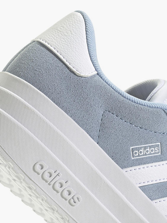 Lichtblauwe leren sneaker VL COURT BOLD J