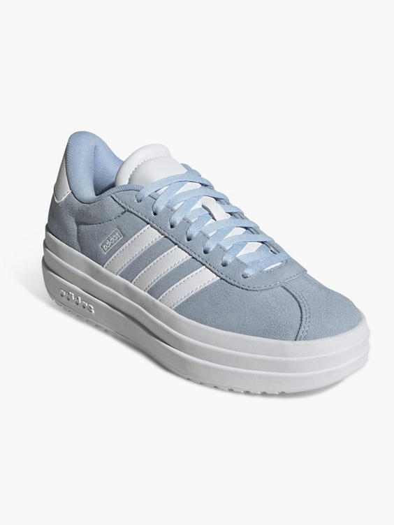 Lichtblauwe leren sneaker VL COURT BOLD J