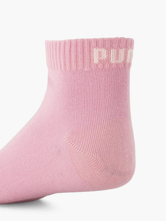 Roze sokken QUARTER PLAIN mt 39-42 3 pak 