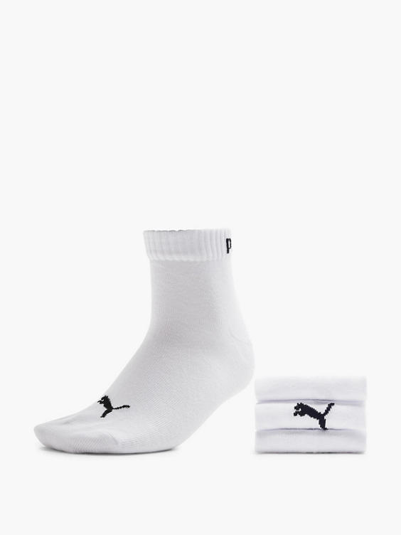 Witte sokken QUARTER PLAIN sokken mt 39-42 3 pak 