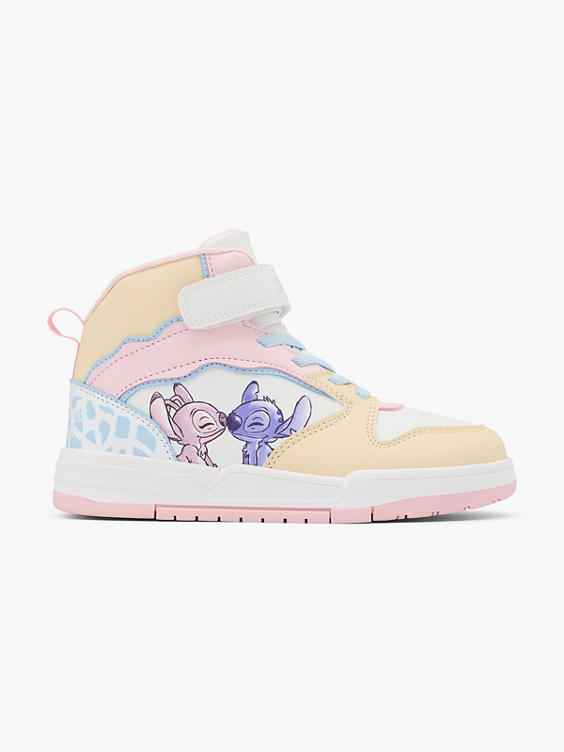 Gekleurde hoge sneaker klittenband Stitch