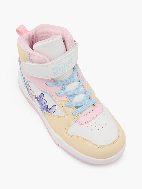 Gekleurde hoge sneaker klittenband Stitch