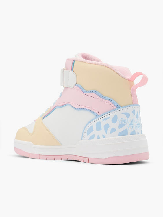 Gekleurde hoge sneaker klittenband Stitch