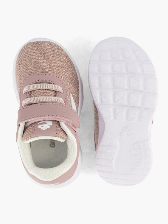 Roze sneaker velcro