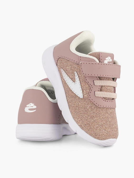 Roze sneaker velcro