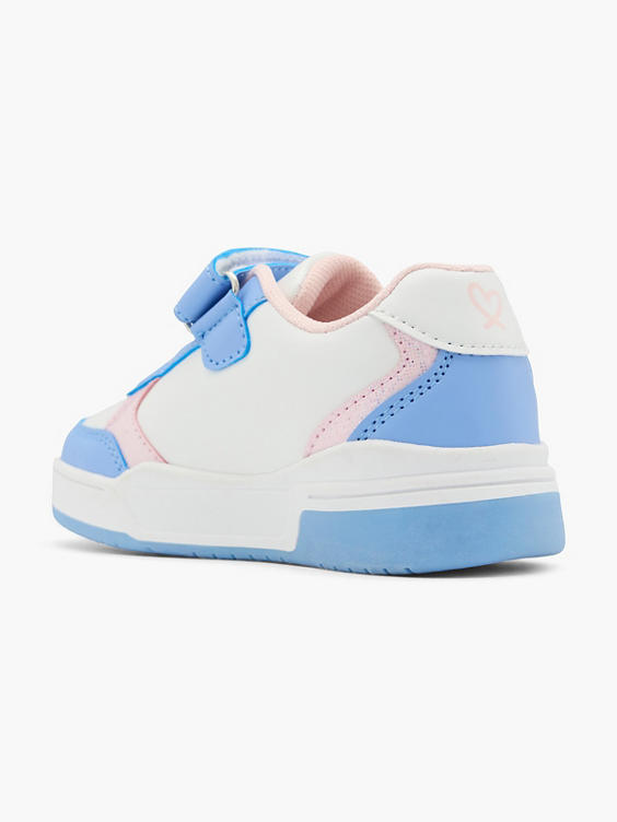 Blauwe sneaker klittenband litchjes Stitch