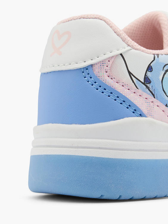 Blauwe sneaker klittenband litchjes Stitch
