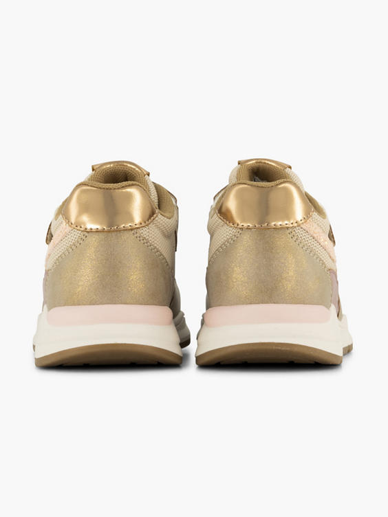 Gouden sneaker velcro