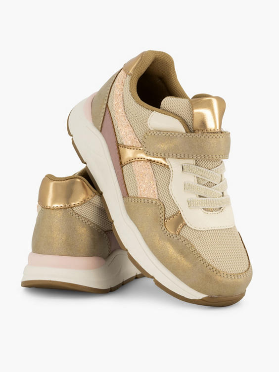 Gouden sneaker velcro