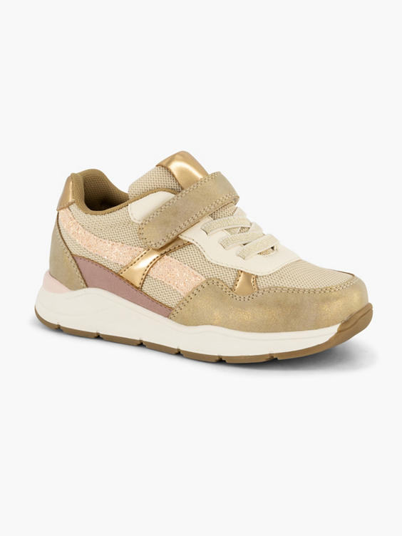 Gouden sneaker velcro