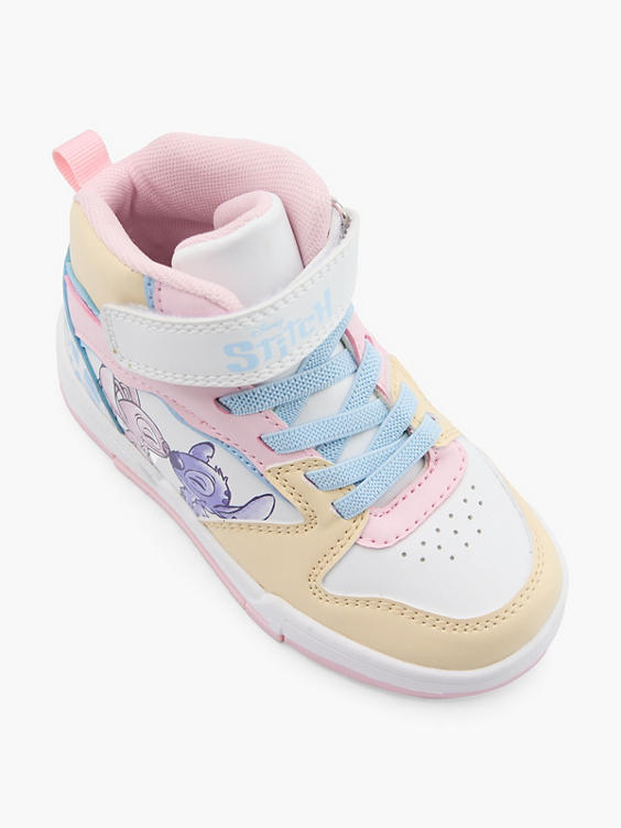 Gekleurde hoge sneaker klittenband Stitch