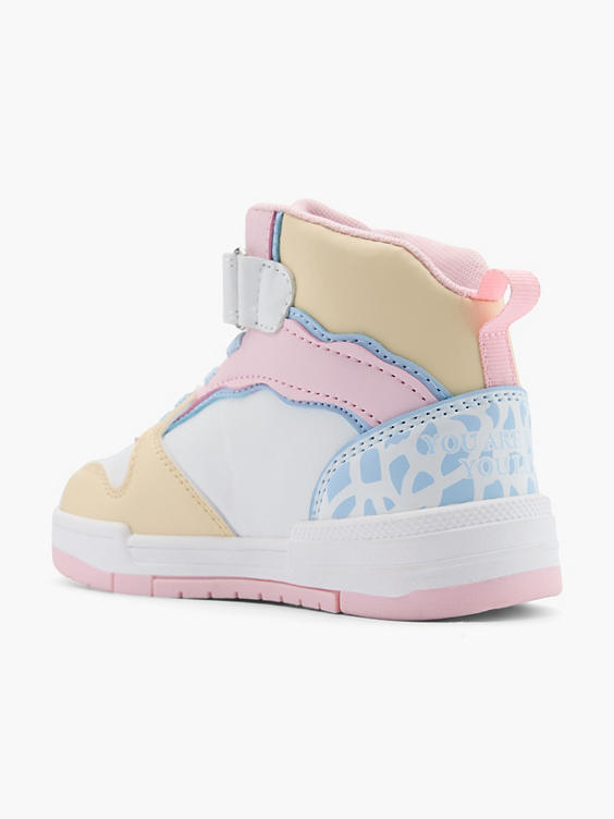 Gekleurde hoge sneaker klittenband Stitch