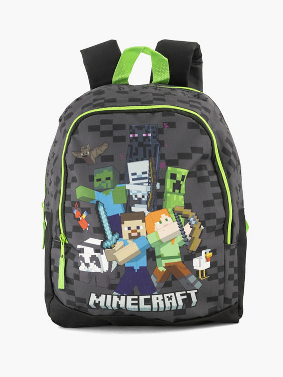 Grijze rugzak Minecraft