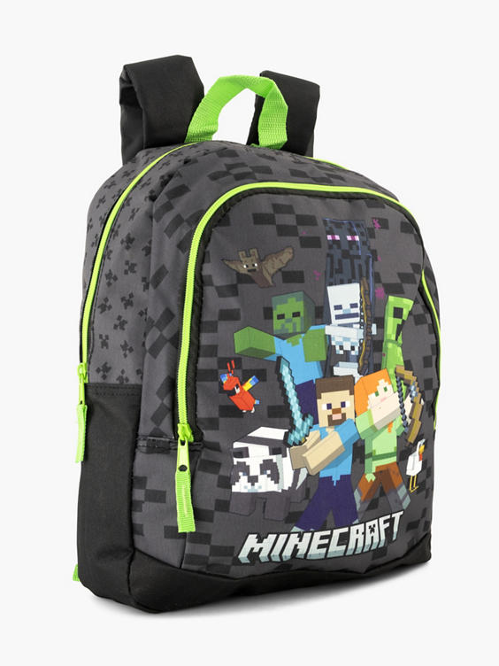 Grijze rugzak Minecraft