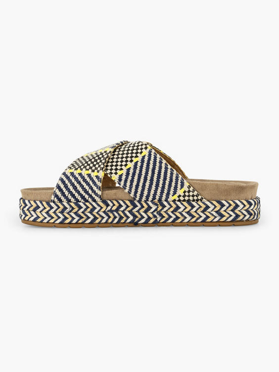 Marineblauwe slipper