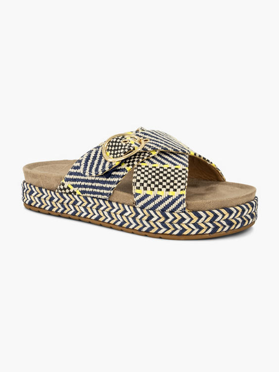 Marineblauwe slipper