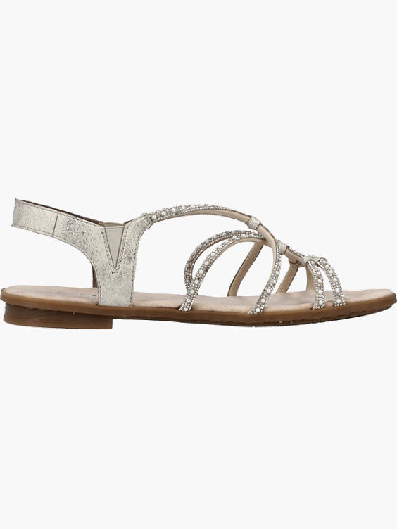 Rieker Damen Riemchensandalen M1688 – Grün, Mit Klettverschluss, Komfortweite G