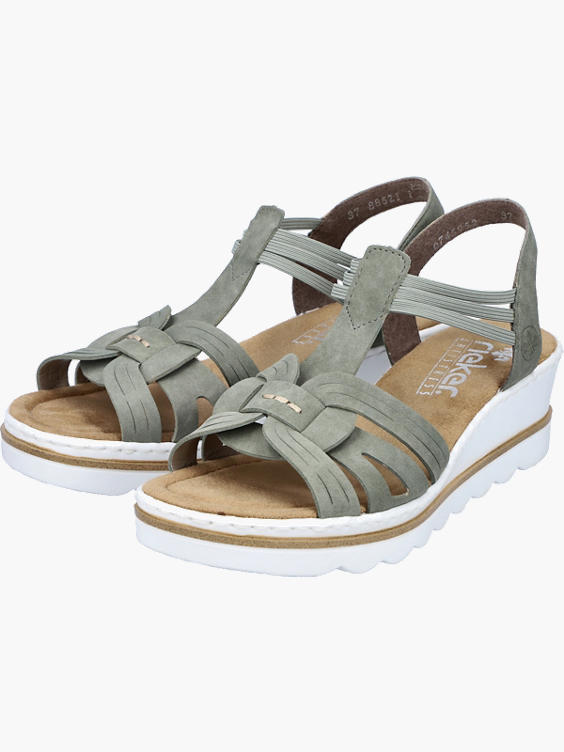 Rieker) Rieker Damen Keilsandaletten in grün | DEICHMANN 