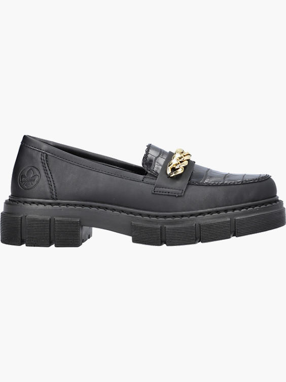 (Rieker) Loafers in schwarz