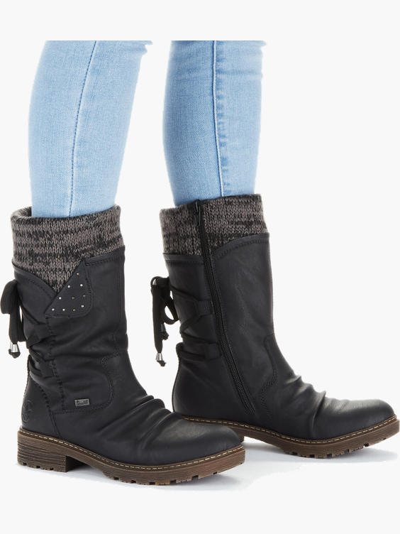 Stiefel Schwarz Rieker Damen 94773 Stiefel Rieker) Damen