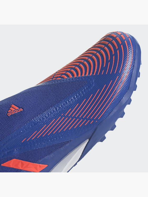 Damen Schuhe Sneaker Niedrig Geschnittene Sneaker adidas Gummi Predator Edge.3 Laceless TF Fußballschuh in Blau 